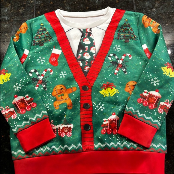 Other - Festive Green and Red Christmas Sweater NEW!